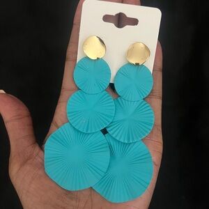 Turquoise Dangle Earrings, Cute and Fun